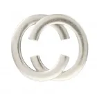 Design Belt Buckle Looping open silver by Umjubelt